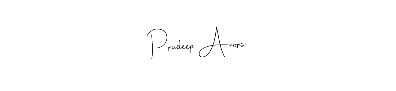 if you are searching for the best signature style for your name Pradeep Arora. so please give up your signature search. here we have designed multiple signature styles  using Andilay-7BmLP. Pradeep Arora signature style 4 images and pictures png