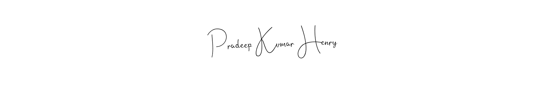 This is the best signature style for the Pradeep Kumar Henry name. Also you like these signature font (Andilay-7BmLP). Mix name signature. Pradeep Kumar Henry signature style 4 images and pictures png