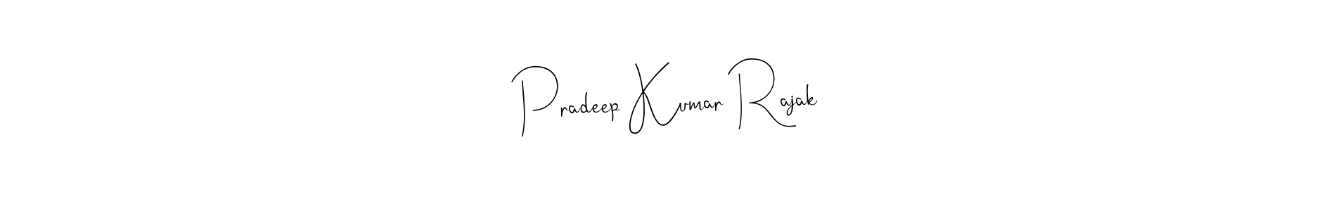 Pradeep Kumar Rajak stylish signature style. Best Handwritten Sign (Andilay-7BmLP) for my name. Handwritten Signature Collection Ideas for my name Pradeep Kumar Rajak. Pradeep Kumar Rajak signature style 4 images and pictures png