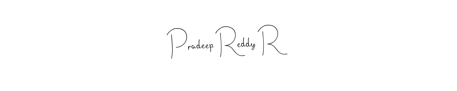 This is the best signature style for the Pradeep Reddy R name. Also you like these signature font (Andilay-7BmLP). Mix name signature. Pradeep Reddy R signature style 4 images and pictures png