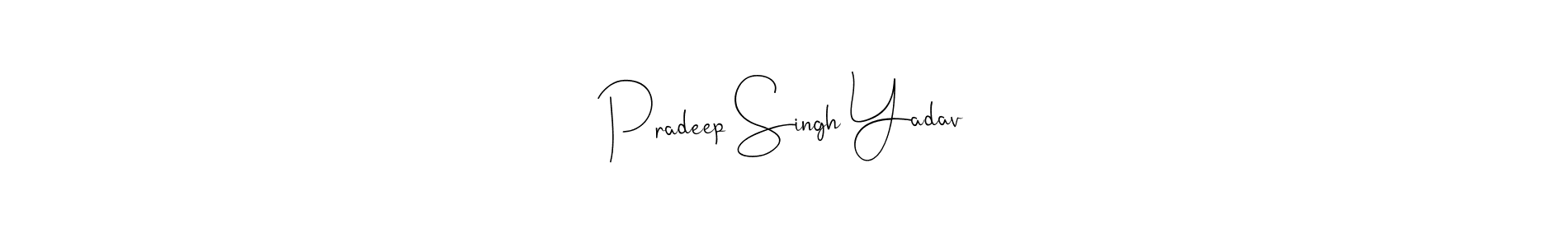 Make a beautiful signature design for name Pradeep Singh Yadav. Use this online signature maker to create a handwritten signature for free. Pradeep Singh Yadav signature style 4 images and pictures png