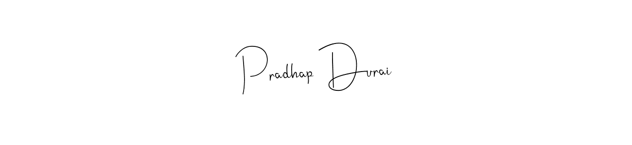 Create a beautiful signature design for name Pradhap Durai. With this signature (Andilay-7BmLP) fonts, you can make a handwritten signature for free. Pradhap Durai signature style 4 images and pictures png