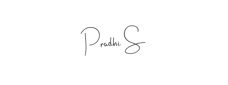 Also we have Pradhi S name is the best signature style. Create professional handwritten signature collection using Andilay-7BmLP autograph style. Pradhi S signature style 4 images and pictures png