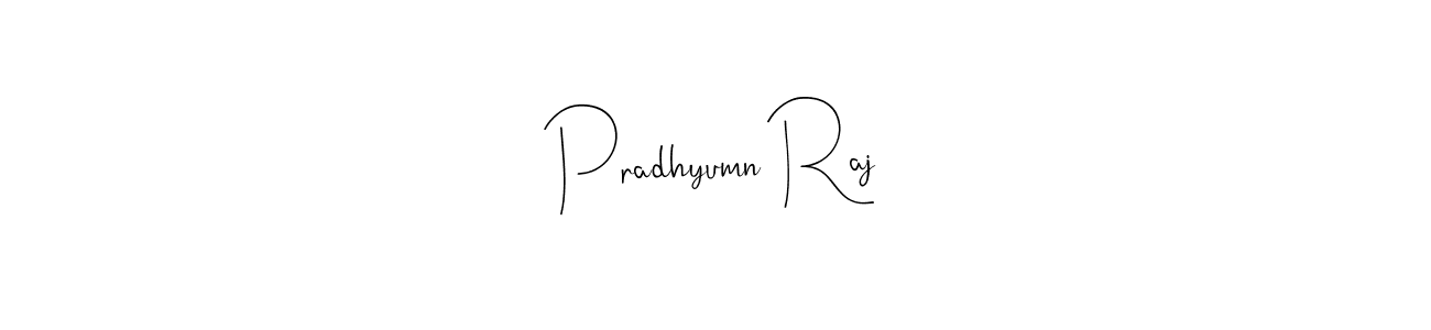 Also we have Pradhyumn Raj name is the best signature style. Create professional handwritten signature collection using Andilay-7BmLP autograph style. Pradhyumn Raj signature style 4 images and pictures png