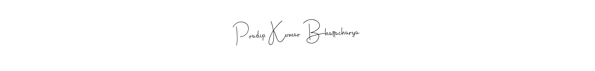 Create a beautiful signature design for name Pradip Kumar Bhattacharya. With this signature (Andilay-7BmLP) fonts, you can make a handwritten signature for free. Pradip Kumar Bhattacharya signature style 4 images and pictures png