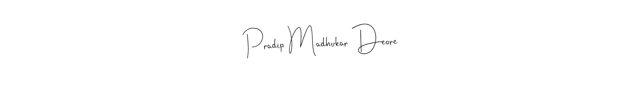 Use a signature maker to create a handwritten signature online. With this signature software, you can design (Andilay-7BmLP) your own signature for name Pradip Madhukar Deore. Pradip Madhukar Deore signature style 4 images and pictures png