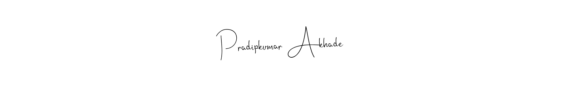 Pradipkumar Akhade stylish signature style. Best Handwritten Sign (Andilay-7BmLP) for my name. Handwritten Signature Collection Ideas for my name Pradipkumar Akhade. Pradipkumar Akhade signature style 4 images and pictures png