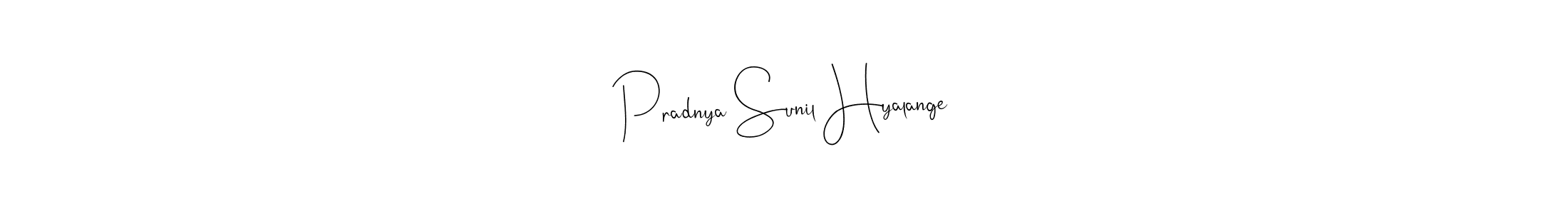 Make a beautiful signature design for name Pradnya Sunil Hyalange. With this signature (Andilay-7BmLP) style, you can create a handwritten signature for free. Pradnya Sunil Hyalange signature style 4 images and pictures png