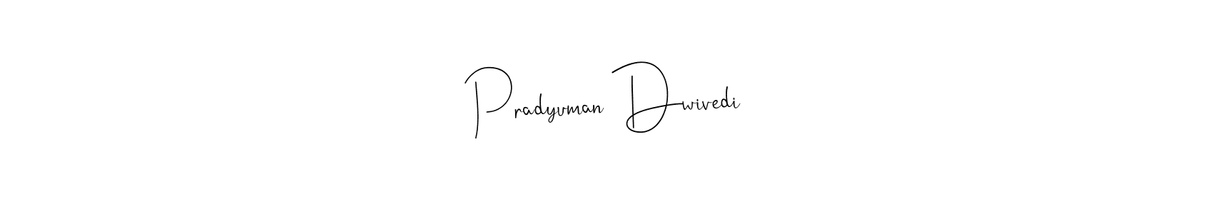 Andilay-7BmLP is a professional signature style that is perfect for those who want to add a touch of class to their signature. It is also a great choice for those who want to make their signature more unique. Get Pradyuman Dwivedi name to fancy signature for free. Pradyuman Dwivedi signature style 4 images and pictures png