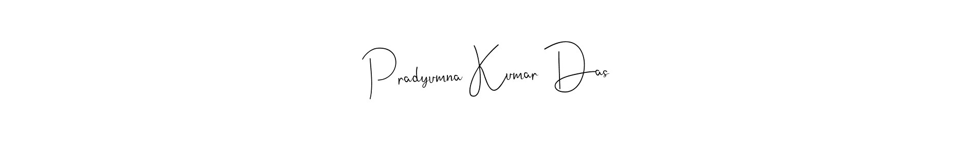 How to make Pradyumna Kumar Das name signature. Use Andilay-7BmLP style for creating short signs online. This is the latest handwritten sign. Pradyumna Kumar Das signature style 4 images and pictures png