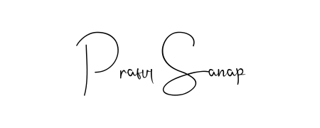 Try this chic Praful Sanap handwritten sign style. Using Andilay-7BmLP font elements, it gives your name a sleek, memorable identity. Praful Sanap signature style 4 images and pictures png