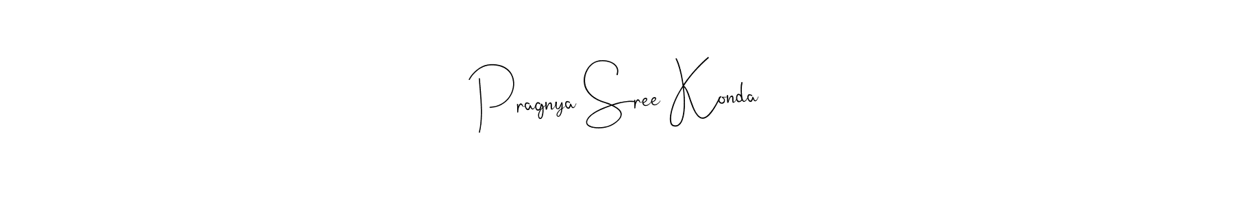 The best way (Andilay-7BmLP) to make a short signature is to pick only two or three words in your name. The name Pragnya Sree Konda include a total of six letters. For converting this name. Pragnya Sree Konda signature style 4 images and pictures png