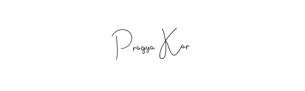 Make a beautiful signature design for name Pragya Kar. With this signature (Andilay-7BmLP) style, you can create a handwritten signature for free. Pragya Kar signature style 4 images and pictures png