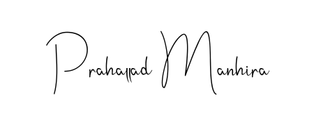 Create a personalized artistic stamp with Prahallad Manhira in Andilay-7BmLP font. Perfect for visual artists, designers, and influencers. Prahallad Manhira signature style 4 images and pictures png