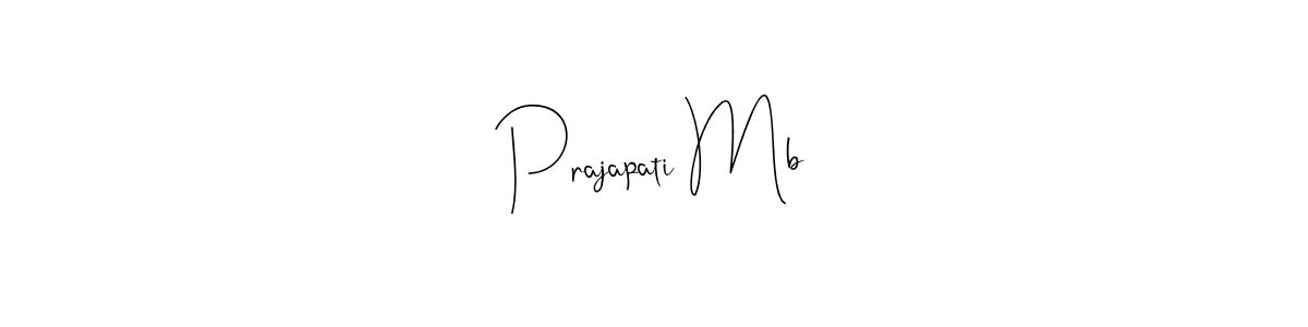 if you are searching for the best signature style for your name Prajapati Mb. so please give up your signature search. here we have designed multiple signature styles  using Andilay-7BmLP. Prajapati Mb signature style 4 images and pictures png