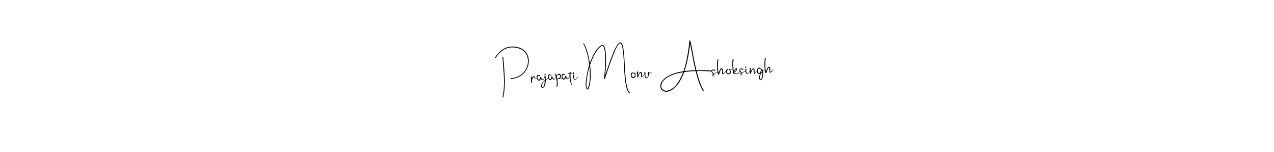 Make a beautiful signature design for name Prajapati Monu Ashoksingh. Use this online signature maker to create a handwritten signature for free. Prajapati Monu Ashoksingh signature style 4 images and pictures png