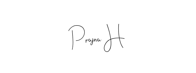 Make a beautiful signature design for name Prajna H. Use this online signature maker to create a handwritten signature for free. Prajna H signature style 4 images and pictures png