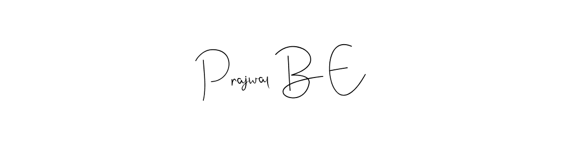 Andilay-7BmLP is a professional signature style that is perfect for those who want to add a touch of class to their signature. It is also a great choice for those who want to make their signature more unique. Get Prajwal B E name to fancy signature for free. Prajwal B E signature style 4 images and pictures png