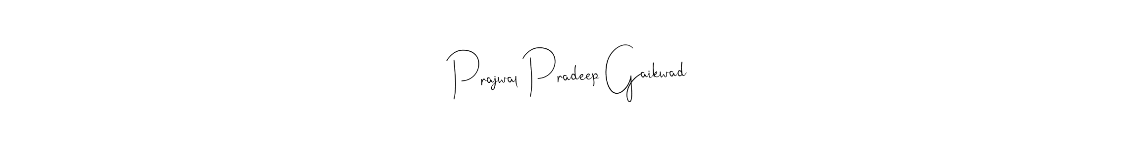 Prajwal Pradeep Gaikwad stylish signature style. Best Handwritten Sign (Andilay-7BmLP) for my name. Handwritten Signature Collection Ideas for my name Prajwal Pradeep Gaikwad. Prajwal Pradeep Gaikwad signature style 4 images and pictures png