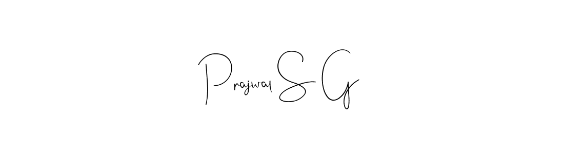 Use a signature maker to create a handwritten signature online. With this signature software, you can design (Andilay-7BmLP) your own signature for name Prajwal S G. Prajwal S G signature style 4 images and pictures png