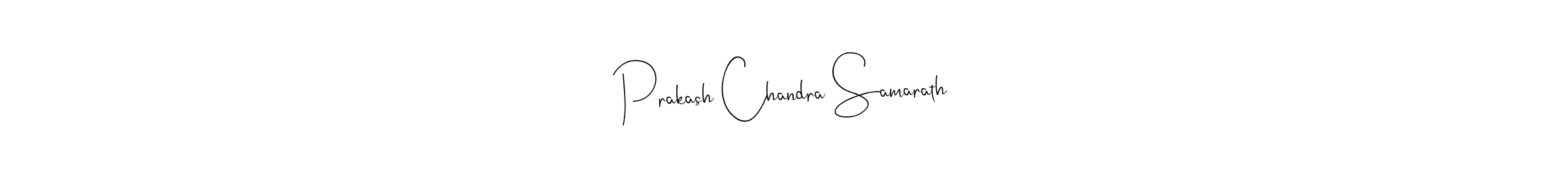 Also You can easily find your signature by using the search form. We will create Prakash Chandra Samarath name handwritten signature images for you free of cost using Andilay-7BmLP sign style. Prakash Chandra Samarath signature style 4 images and pictures png
