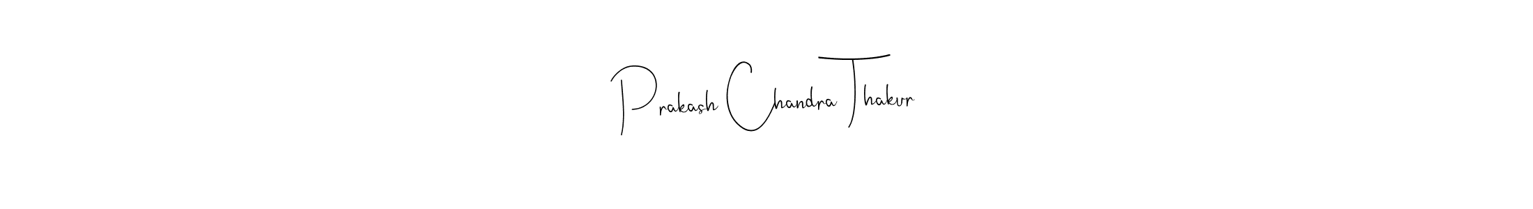 Andilay-7BmLP is a professional signature style that is perfect for those who want to add a touch of class to their signature. It is also a great choice for those who want to make their signature more unique. Get Prakash Chandra Thakur name to fancy signature for free. Prakash Chandra Thakur signature style 4 images and pictures png