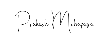 A classic penmanship look for Prakash Mohapatra. The Andilay-7BmLP font brings timeless elegance and confidence to every signed document. Prakash Mohapatra signature style 4 images and pictures png