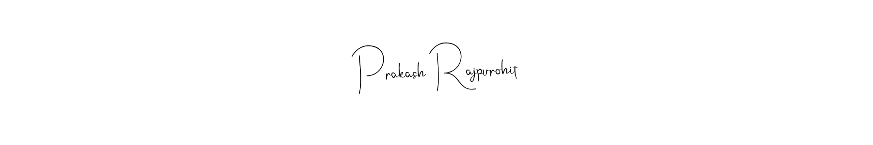 Also we have Prakash Rajpurohit name is the best signature style. Create professional handwritten signature collection using Andilay-7BmLP autograph style. Prakash Rajpurohit signature style 4 images and pictures png