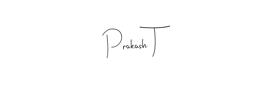 Use a signature maker to create a handwritten signature online. With this signature software, you can design (Andilay-7BmLP) your own signature for name Prakash T. Prakash T signature style 4 images and pictures png