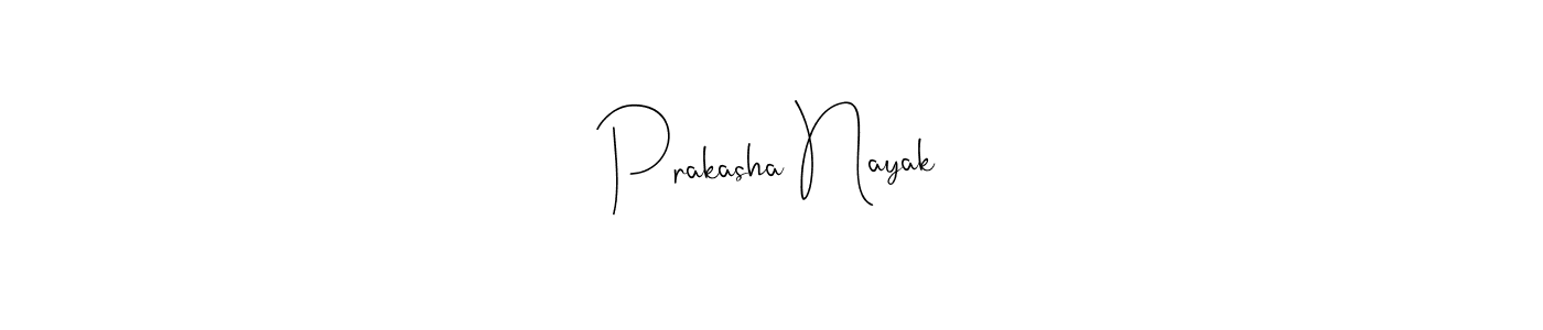 How to make Prakasha Nayak signature? Andilay-7BmLP is a professional autograph style. Create handwritten signature for Prakasha Nayak name. Prakasha Nayak signature style 4 images and pictures png