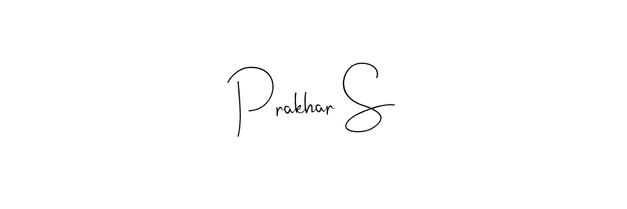 Also You can easily find your signature by using the search form. We will create Prakhar S name handwritten signature images for you free of cost using Andilay-7BmLP sign style. Prakhar S signature style 4 images and pictures png