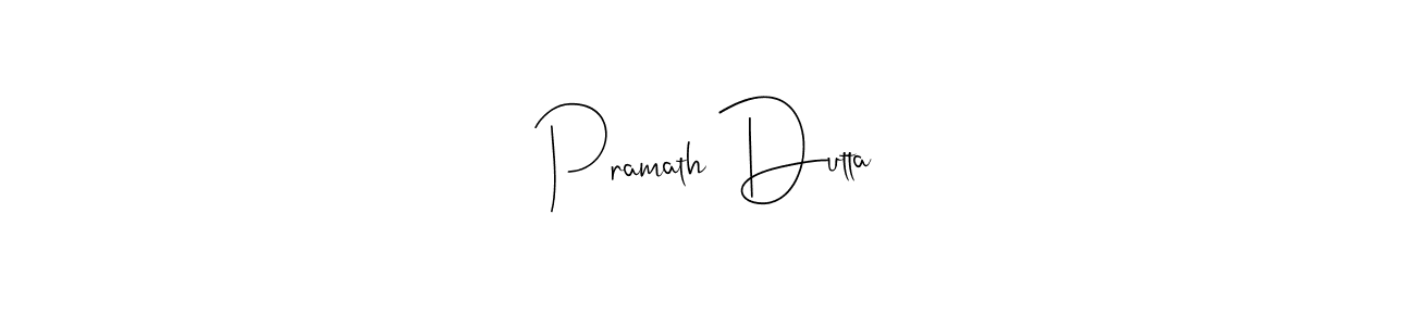 How to make Pramath Dutta signature? Andilay-7BmLP is a professional autograph style. Create handwritten signature for Pramath Dutta name. Pramath Dutta signature style 4 images and pictures png