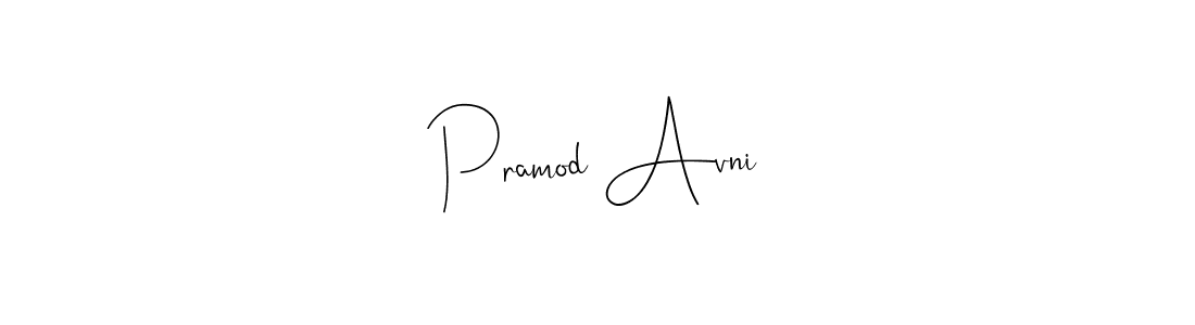 Use a signature maker to create a handwritten signature online. With this signature software, you can design (Andilay-7BmLP) your own signature for name Pramod Avni. Pramod Avni signature style 4 images and pictures png