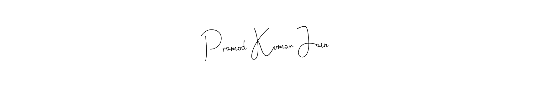 Make a beautiful signature design for name Pramod Kumar Jain. Use this online signature maker to create a handwritten signature for free. Pramod Kumar Jain signature style 4 images and pictures png