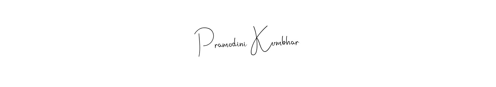 Make a beautiful signature design for name Pramodini Kumbhar. With this signature (Andilay-7BmLP) style, you can create a handwritten signature for free. Pramodini Kumbhar signature style 4 images and pictures png