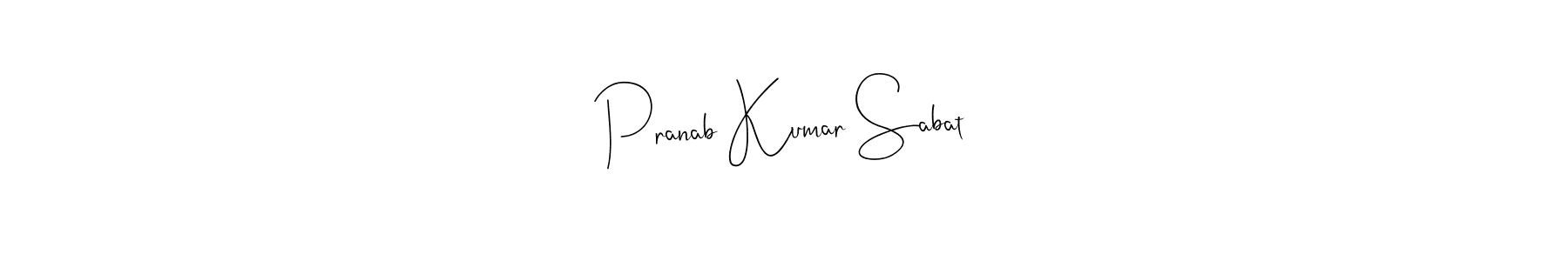 Design your own signature with our free online signature maker. With this signature software, you can create a handwritten (Andilay-7BmLP) signature for name Pranab Kumar Sabat. Pranab Kumar Sabat signature style 4 images and pictures png