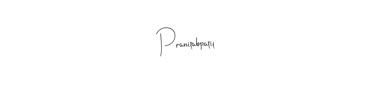 Use a signature maker to create a handwritten signature online. With this signature software, you can design (Andilay-7BmLP) your own signature for name Pranitabpatil. Pranitabpatil signature style 4 images and pictures png