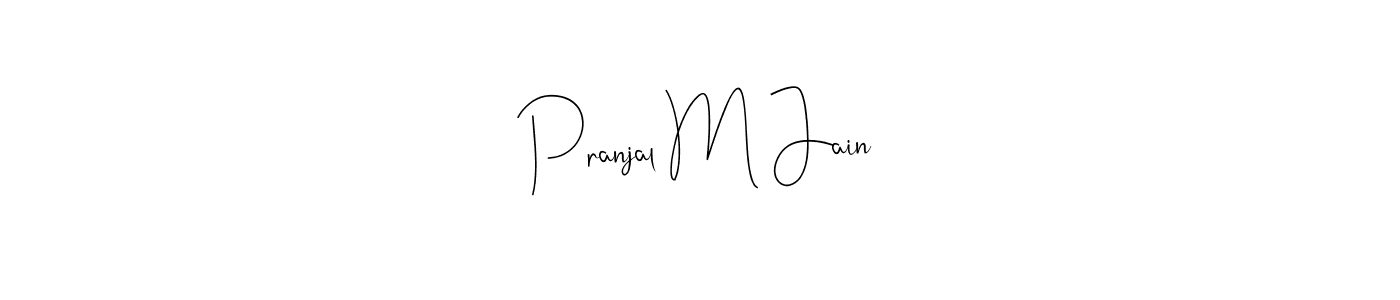 How to Draw Pranjal M Jain signature style? Andilay-7BmLP is a latest design signature styles for name Pranjal M Jain. Pranjal M Jain signature style 4 images and pictures png