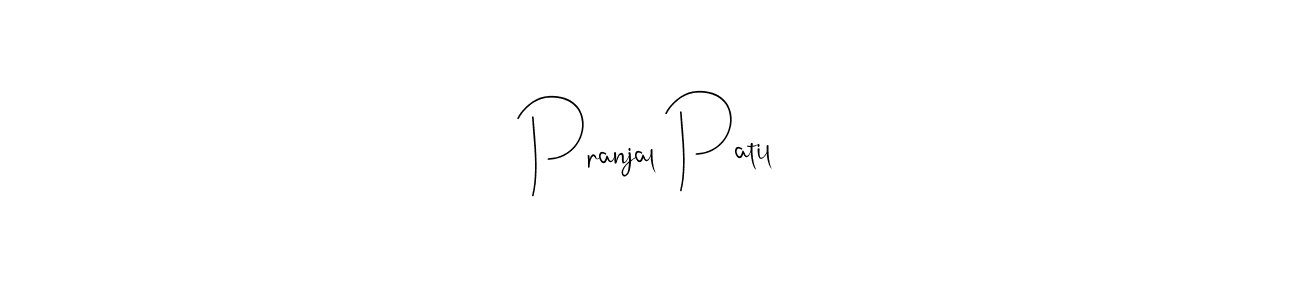 Create a beautiful signature design for name Pranjal Patil. With this signature (Andilay-7BmLP) fonts, you can make a handwritten signature for free. Pranjal Patil signature style 4 images and pictures png