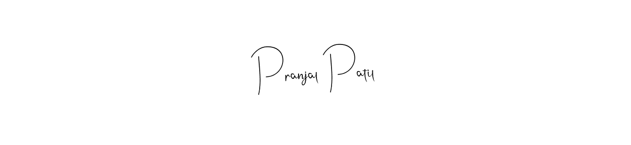 Make a beautiful signature design for name Pranjal Patil. With this signature (Andilay-7BmLP) style, you can create a handwritten signature for free. Pranjal Patil signature style 4 images and pictures png