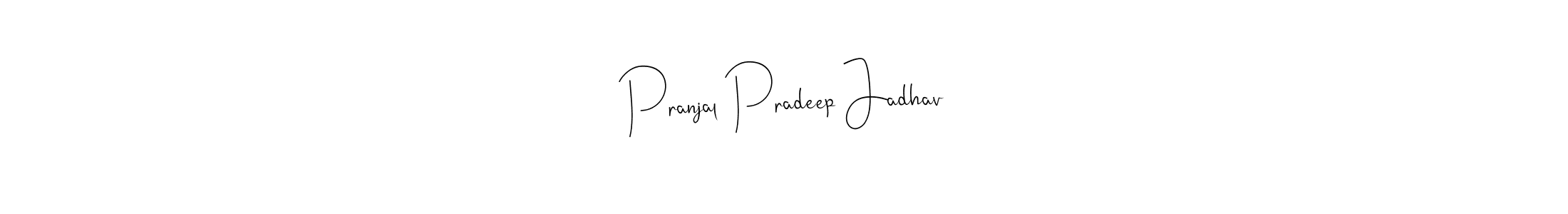 You can use this online signature creator to create a handwritten signature for the name Pranjal Pradeep Jadhav. This is the best online autograph maker. Pranjal Pradeep Jadhav signature style 4 images and pictures png