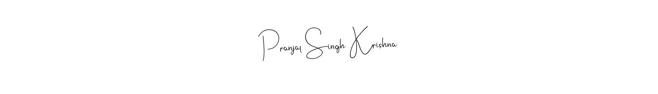 Similarly Andilay-7BmLP is the best handwritten signature design. Signature creator online .You can use it as an online autograph creator for name Pranjal Singh Krishna. Pranjal Singh Krishna signature style 4 images and pictures png