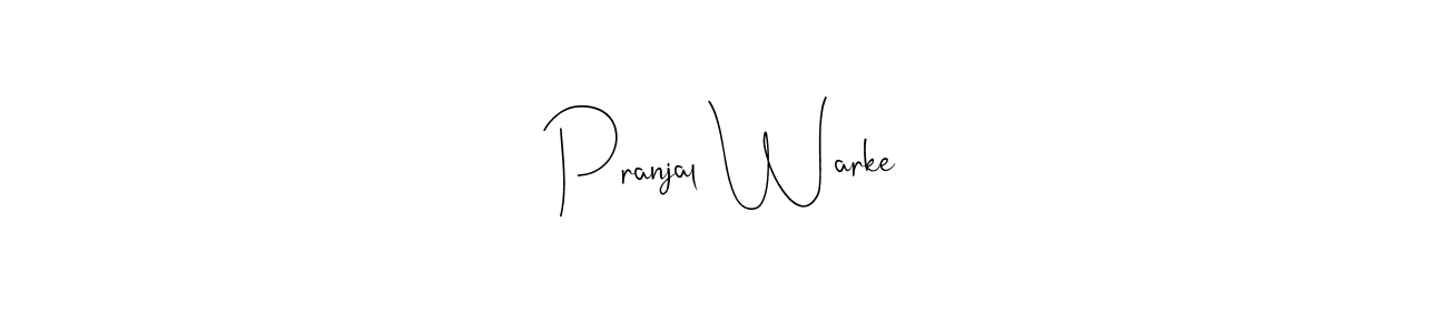 Use a signature maker to create a handwritten signature online. With this signature software, you can design (Andilay-7BmLP) your own signature for name Pranjal Warke. Pranjal Warke signature style 4 images and pictures png