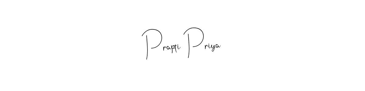 The best way (Andilay-7BmLP) to make a short signature is to pick only two or three words in your name. The name Prapti Priya include a total of six letters. For converting this name. Prapti Priya signature style 4 images and pictures png