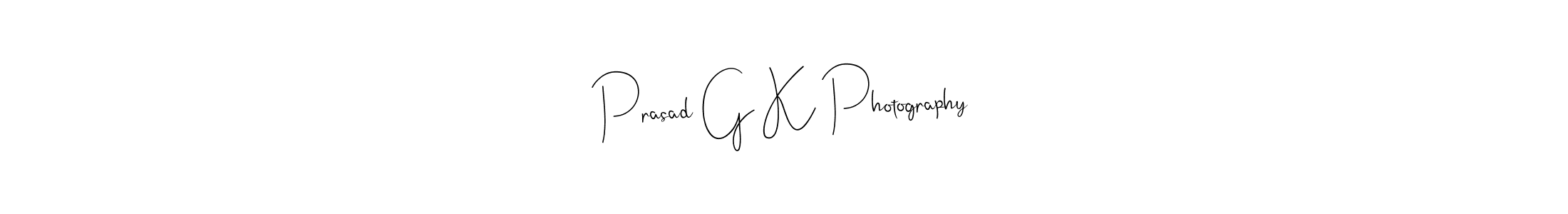 You can use this online signature creator to create a handwritten signature for the name Prasad G K Photography. This is the best online autograph maker. Prasad G K Photography signature style 4 images and pictures png