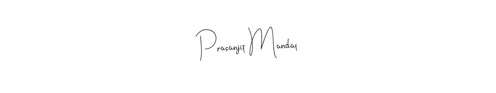 Create a beautiful signature design for name Prasanjit Mandal. With this signature (Andilay-7BmLP) fonts, you can make a handwritten signature for free. Prasanjit Mandal signature style 4 images and pictures png