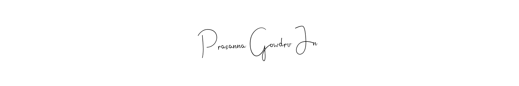 Create a beautiful signature design for name Prasanna Gowdru Jn. With this signature (Andilay-7BmLP) fonts, you can make a handwritten signature for free. Prasanna Gowdru Jn signature style 4 images and pictures png