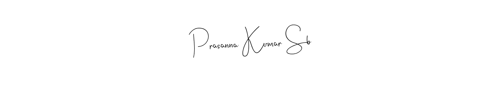 Make a beautiful signature design for name Prasanna Kumar Sb. With this signature (Andilay-7BmLP) style, you can create a handwritten signature for free. Prasanna Kumar Sb signature style 4 images and pictures png