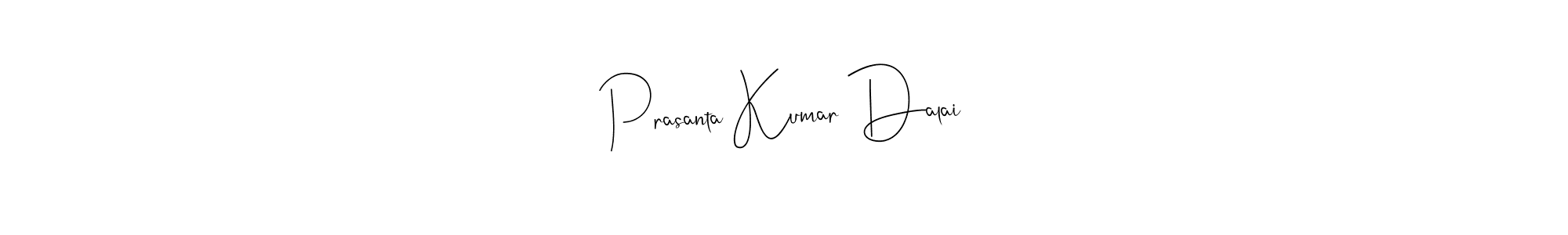 The best way (Andilay-7BmLP) to make a short signature is to pick only two or three words in your name. The name Prasanta Kumar Dalai include a total of six letters. For converting this name. Prasanta Kumar Dalai signature style 4 images and pictures png