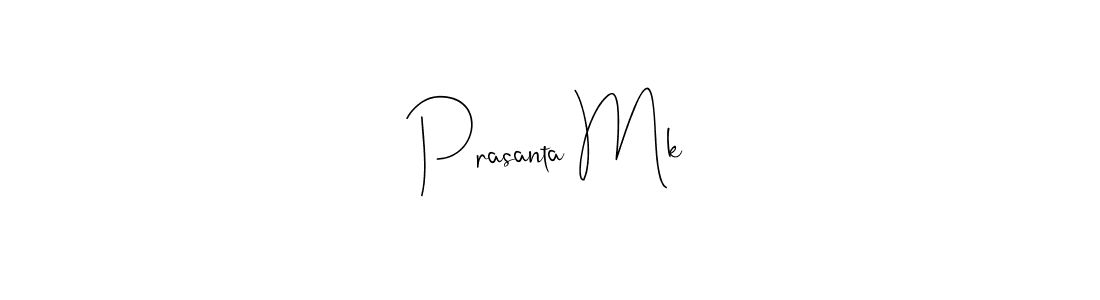 Use a signature maker to create a handwritten signature online. With this signature software, you can design (Andilay-7BmLP) your own signature for name Prasanta Mk. Prasanta Mk signature style 4 images and pictures png